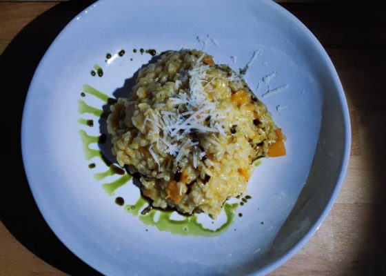 Kürbisrisotto